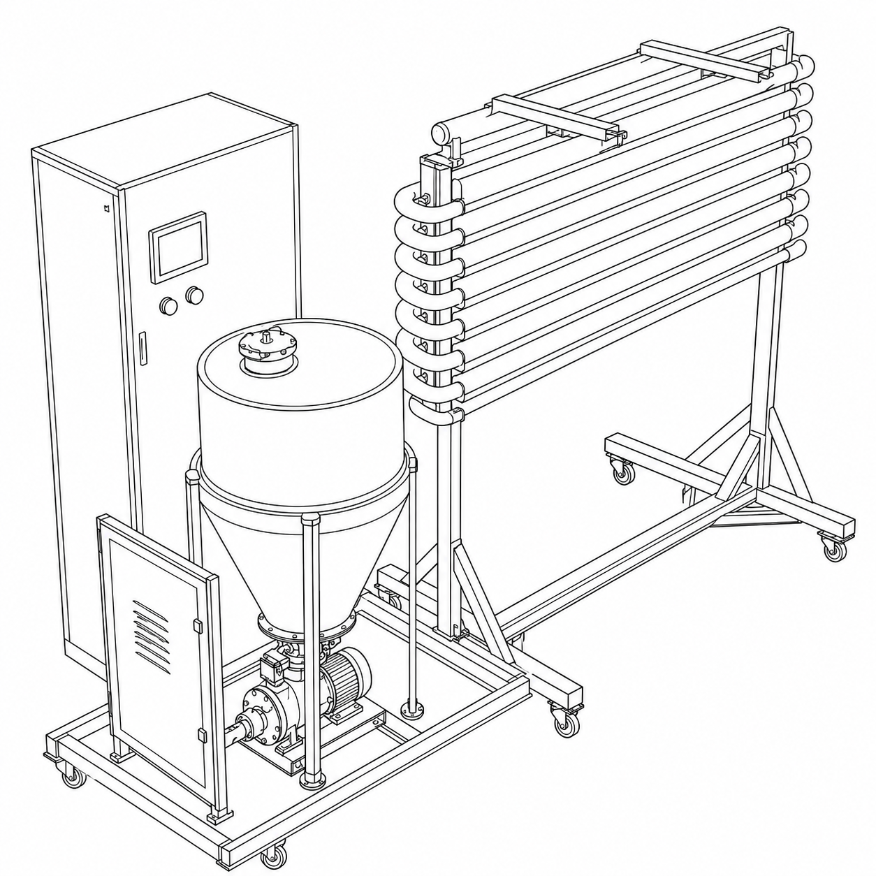 Modular Pilot Photobioreactor Platform for Continuous Microalgae Production